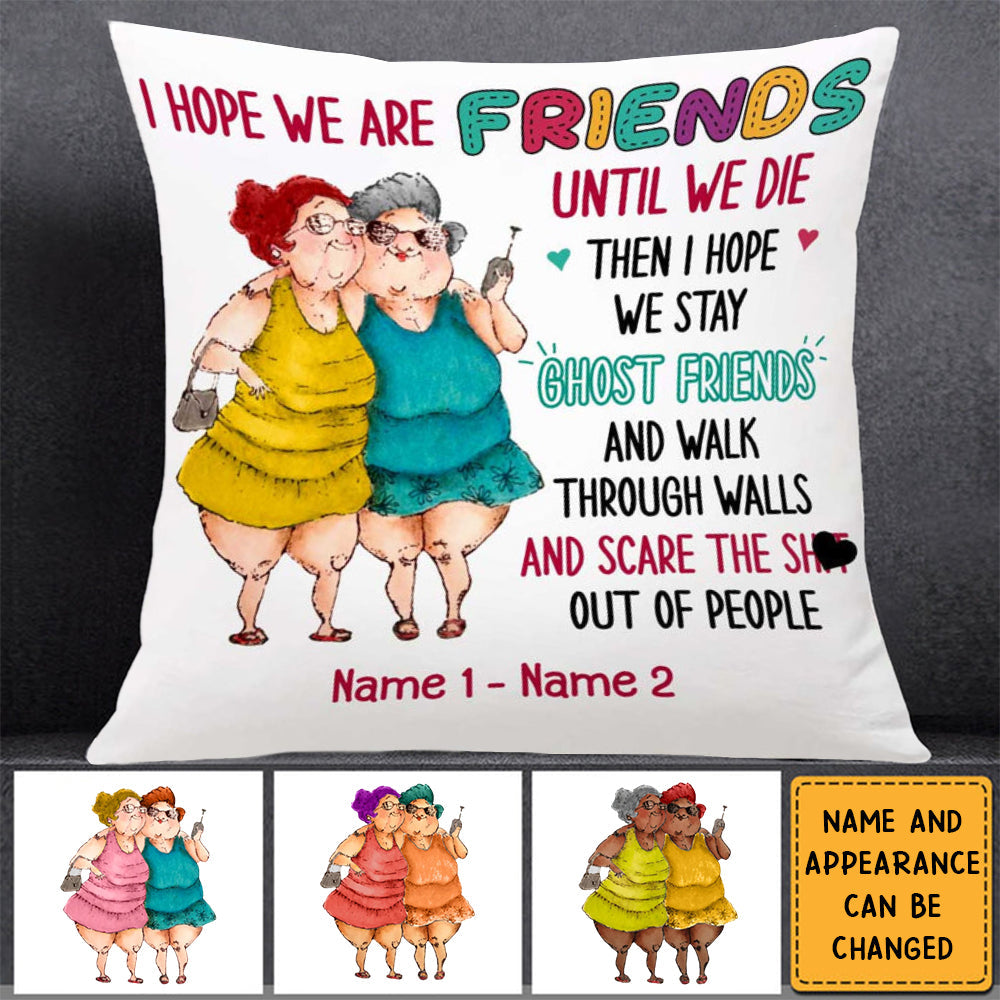 Old Friends Sisters Pillow