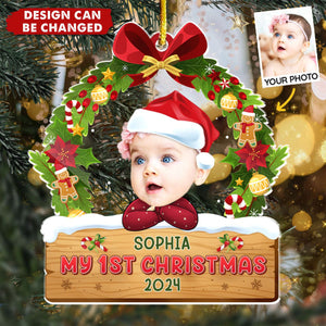 Custom Photo My First Christmas - Family Personalized Ornament