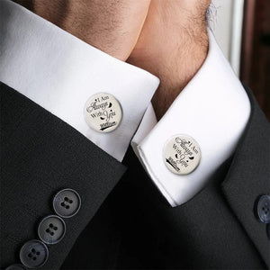 personalized Memorial cufflinks-Remembrance Gift