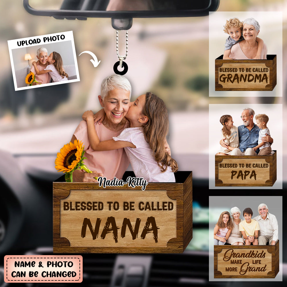 Personalized Grandkids Make Life More Grand Ornament