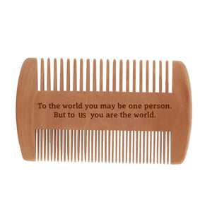 Personalized Beard Comb Gift For Dad/Grandpa