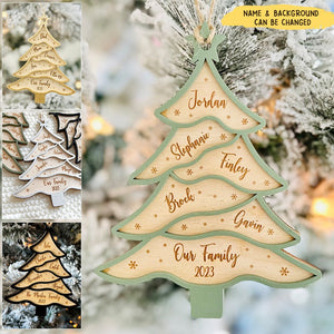 Personalized Christmas tree Family Ornament Christmas Gift