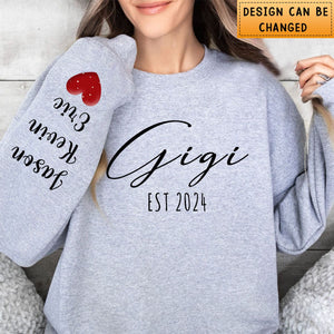 Personalized Mama Sweatshirt With Kids Names