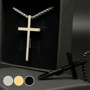 Personalized Cross Necklace Faith