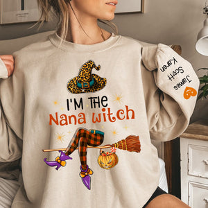 Personalized I'm The Grandma Witch Halloween Sweatshirt