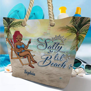 Personalized Beach Bag Enjoyed Summer - Beach Lovin' Girl