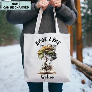 Personalized We Got This Book and Me Tote Bag