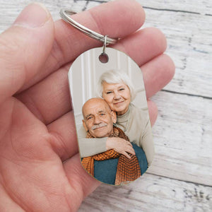 Personalized To My Husband Custom Photo Key Chain