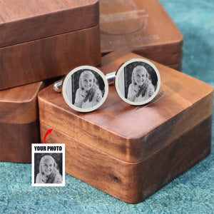 Personalized Photo Cufflink,Engraved Photo Cufflinks,Wedding Cufflinks,gift ideas Dads