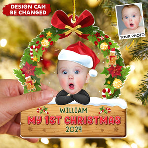 Custom Photo My First Christmas - Family Personalized Ornament