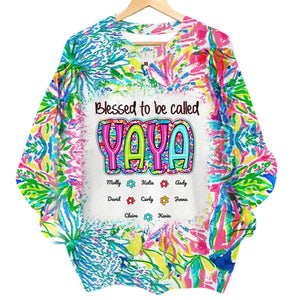 Grandma Nana Gigi Scribble Doodle Grandkids Personalized Sweatshirt