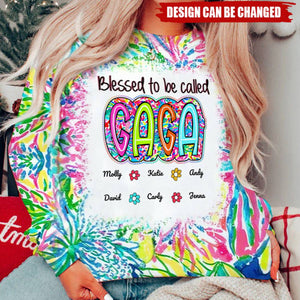 Grandma Nana Gigi Scribble Doodle Grandkids Personalized Sweatshirt