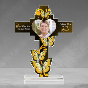 In My Heart Forever - Personalized Custom Acrylic Plaque With Base