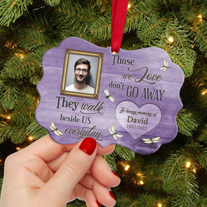 Because someone we love Personalized Ornament