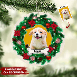 Christmas Custom Photo Dog Cat Acrylic Ornament