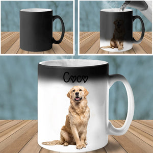 Custom Photo Personalized Color Changing Mug Gift For Pet Lovers,Family