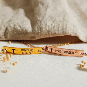 Personalized Medical Alert Heath Care Medical ID Bracelet