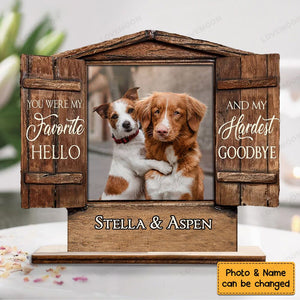 Personalized If love could have saved you Dog Pet Memorial Wood Plaque