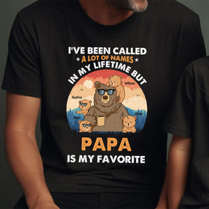 Personalized Grandpa Bear I've Been Called Pure cotton T-shirt