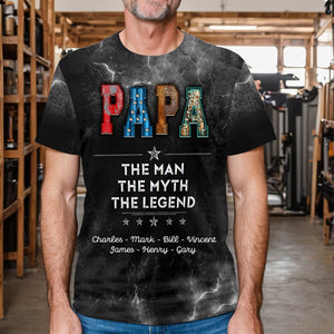 Personalized The Man The Myth The Legend All-over Print T Shirt Gift For Grandpa