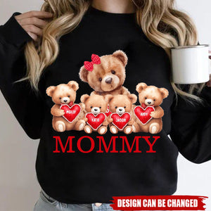 Personalized Grandma Bear With Cute Little Bear Kids Sweatshirt