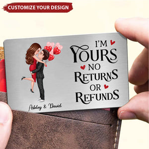 Couple Standing Together Since I Met You Wallet Keepsake Personalized Metal Wallet Card