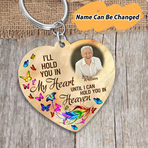 Personalized I'll Hold You In My Heart Keychain