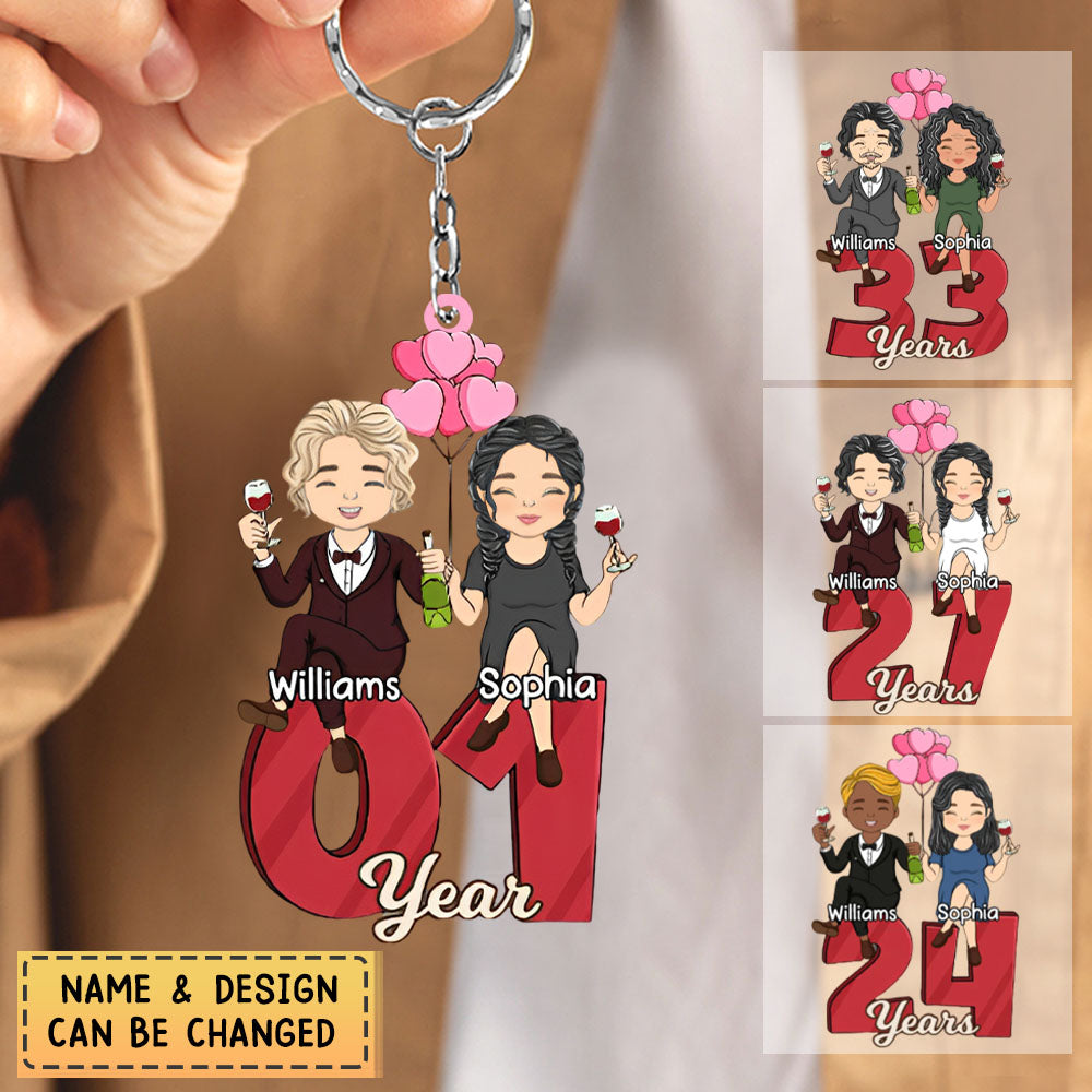 Annoying Each Other - Personalized Custom Acrylic Keychain