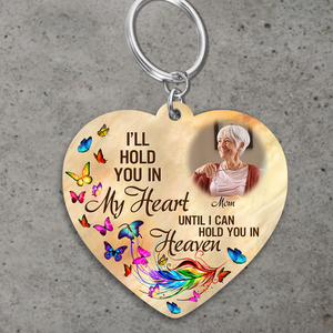 Personalized I'll Hold You In My Heart Keychain