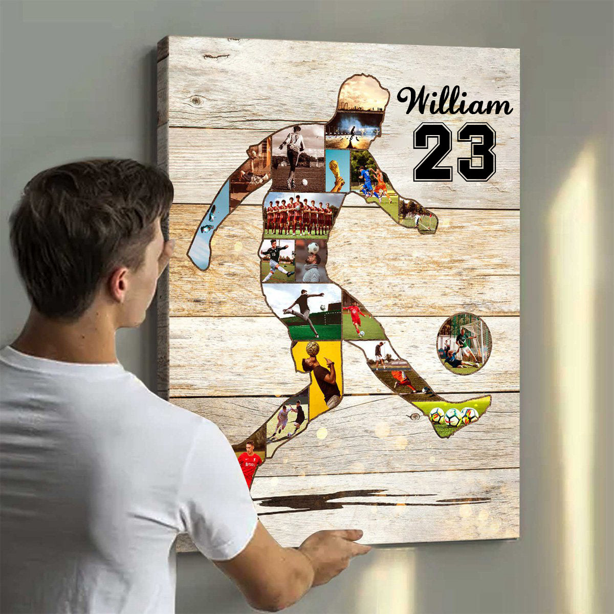 Personalized Soccer Photo Collage Poster