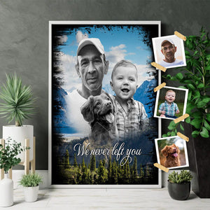 Personalized Poster - Merge Multiple Photos, Family Portrait, Add Person Deceased Loved One To Photo