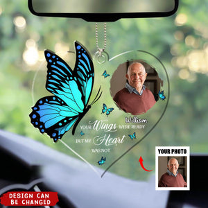 Personalized Memorial Your Wings Were Ready Acrylic Ornament