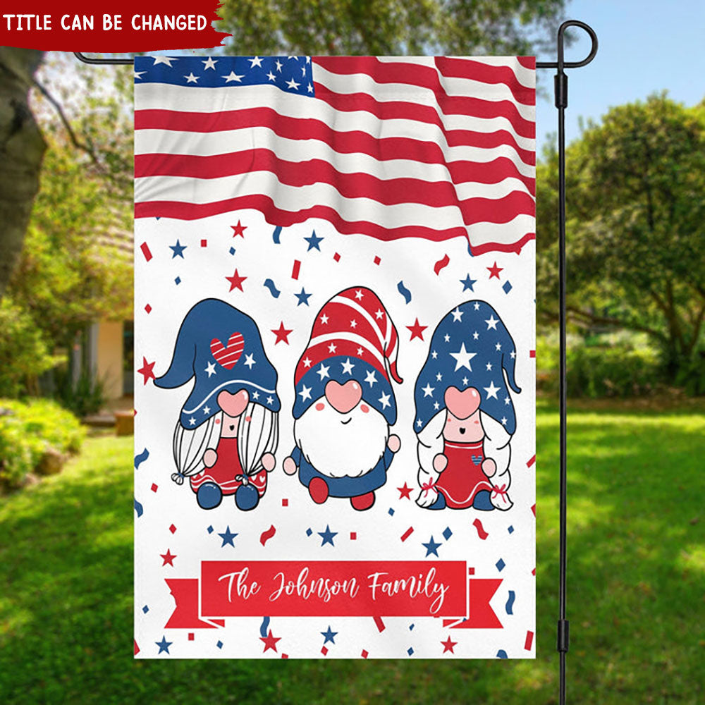 American Garden Flag 4th Of July Personalized Custom Garden Flag