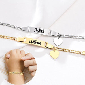 Personalized Kid Adjustable Heart Bracelet