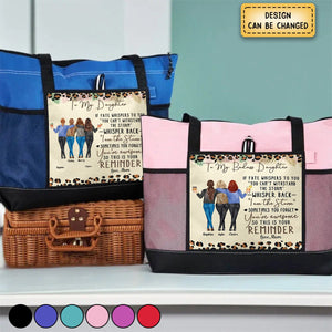 Whisper Back I Am The Storm Reminder - Birthday, Loving Gift For Mom, Daughter -Personalized Canvas Bag With Mesh Pocke