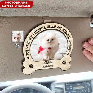 Custom Photo Memorial You Would Have Lived Forever - Personalized Shaped Car Visor Clip