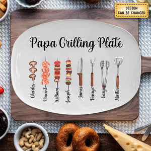 Personalized Family Platter Gift For Dad, Grandpa, Father's Day