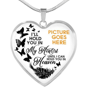 Custom Memorial My Heart Necklace