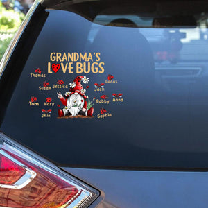 Personalized Grandma's Love Bugs Decal