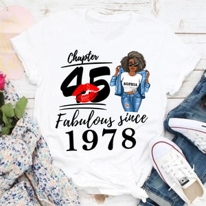 Fabulous Since - Personalized Shirt - Birthday, Loving Gift For Wife, Mom, Grandma, Besties, Sistas, Sisters