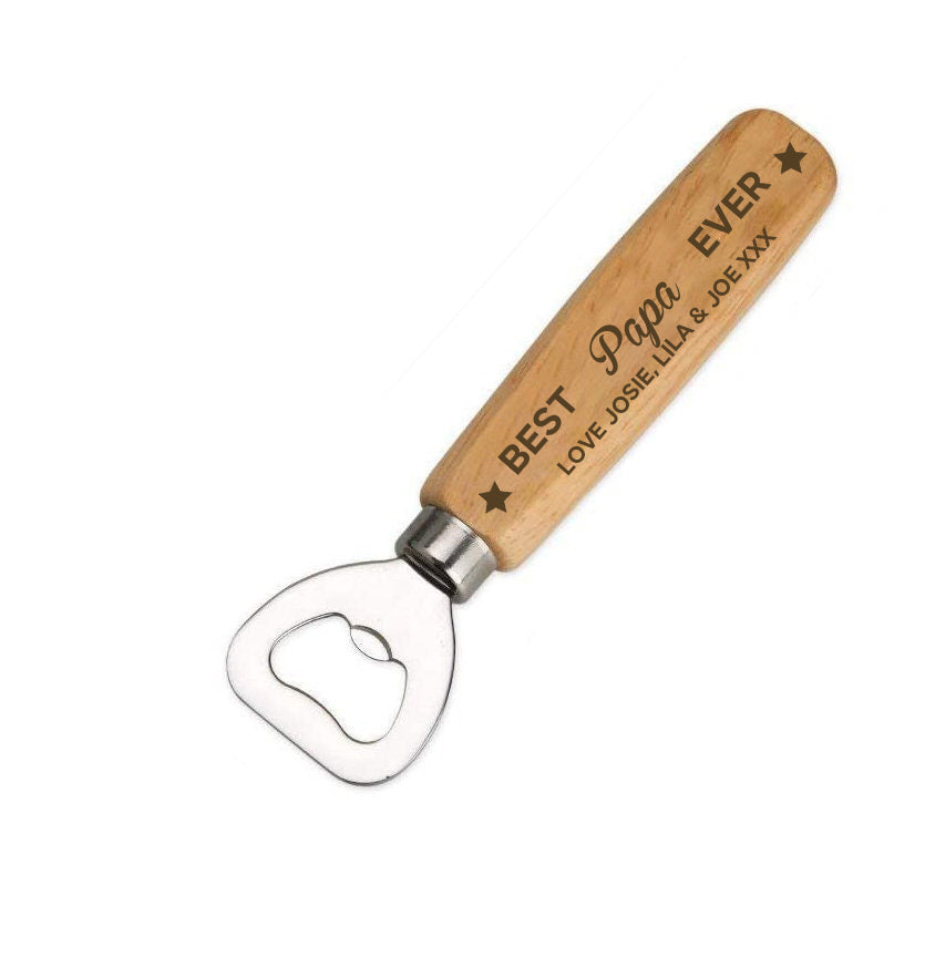 Best Dad/Grandpa Ever-Personalizzzed Wooden Bottle Opener