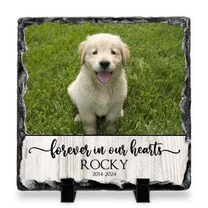 Personazlied Photo Rock Slate, Pet Loss Gift, Cat Memorial Gift, Pet Sympathy Gift