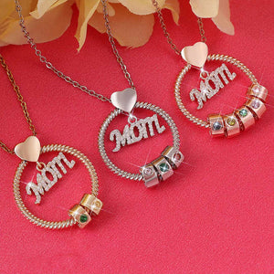 For The Greatest Mother-Mother's Love Necklace With Custom Name&Birthstone Beads