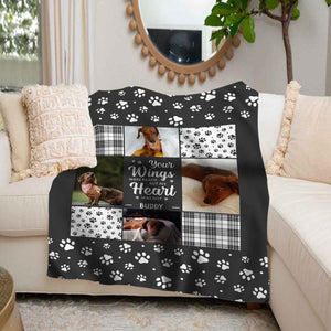 Custom Photo You Were My Favorite Hello And My Hardest Goodbye - Memorial Personalized Blanket