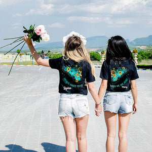 Couple Bestie Friends Sisters Nothing Makes Sense When We're Apart Personalized Matching T-shirt