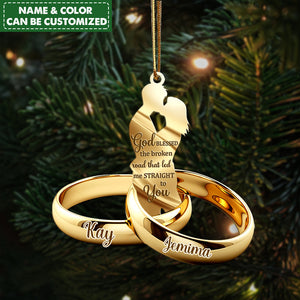 Couple Gift Couple Rings Personalized Ornament