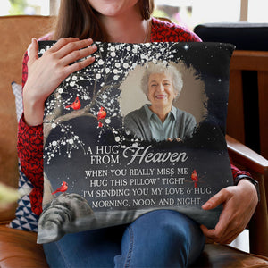 A Hug From Heaven I'm Always With You - Personalized Photo Pillow