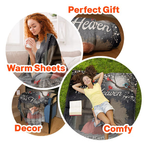 A Hug From Heaven - Personalized Photo Memorial Blanket