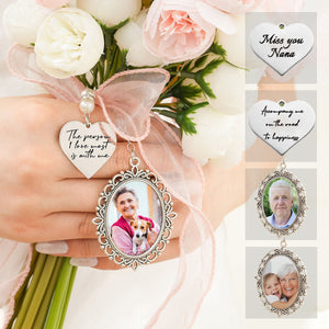 Personalized Photo Charm for Bridal Memorial Bouquet Charm Pendant