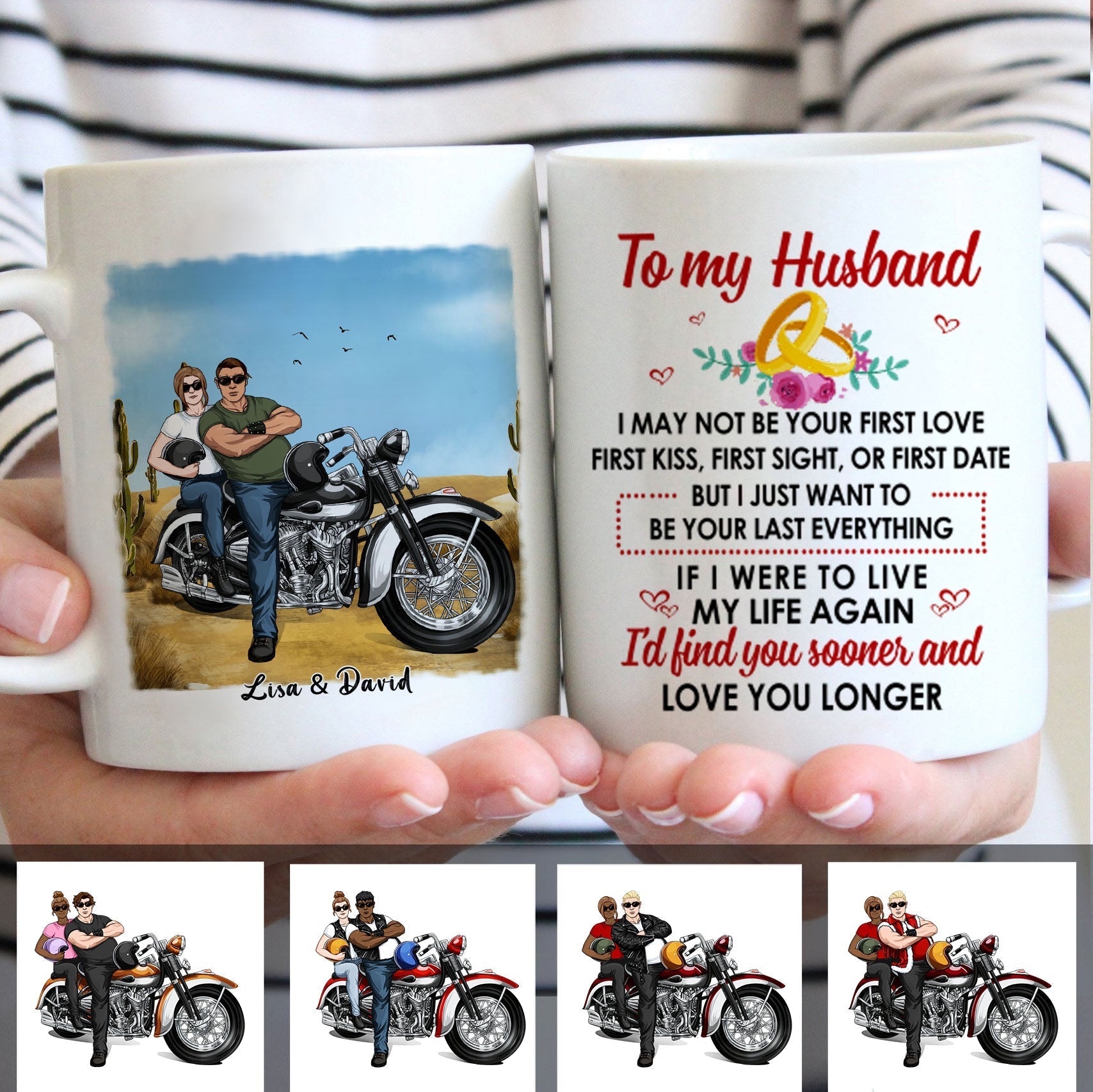 Personalized Gifts Custom Motorcycle Mug For Him For Couples For Him, Motorcycle Lovers